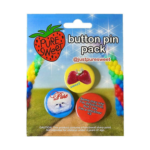 Pure Sweet Button Pin Pack