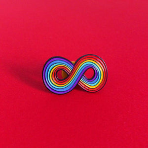 Infinity Rainbow — enamel pin