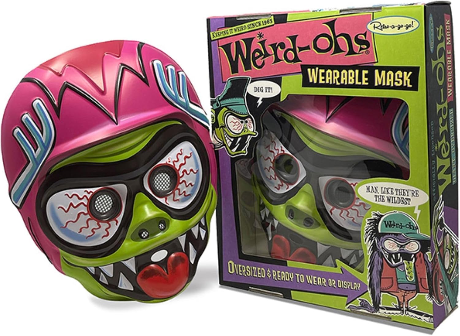 Weird-Ohs Davey Wearable Mask - Green Machine