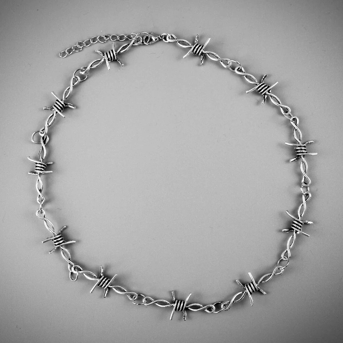 Buy Silver Barbed Wire Necklace Online in India - Etsy