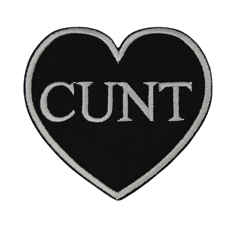 CUNT BLACK HEART MultiMoodz Patch