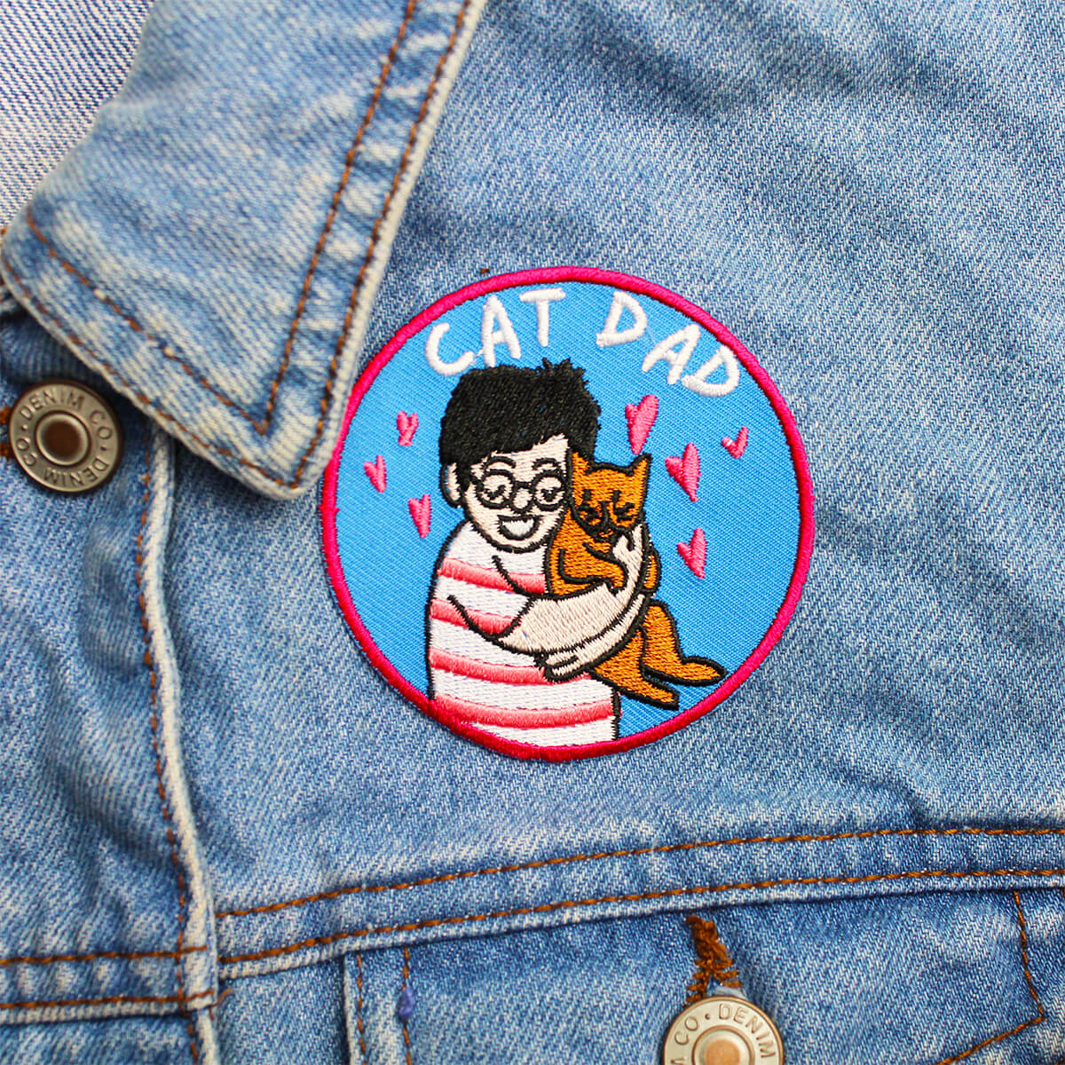 CAT DAD MultiMoodz Patch