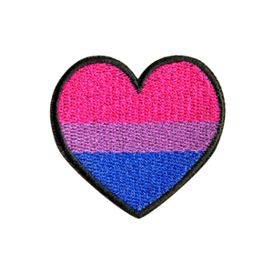 HEART BISEXUAL MultiMoodz Velcro Patch