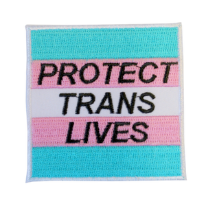 PROTECT TRANS LIVES MultiMoodz Velcro Patch