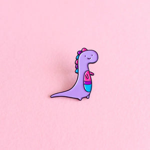 Binosaur — enamel pin