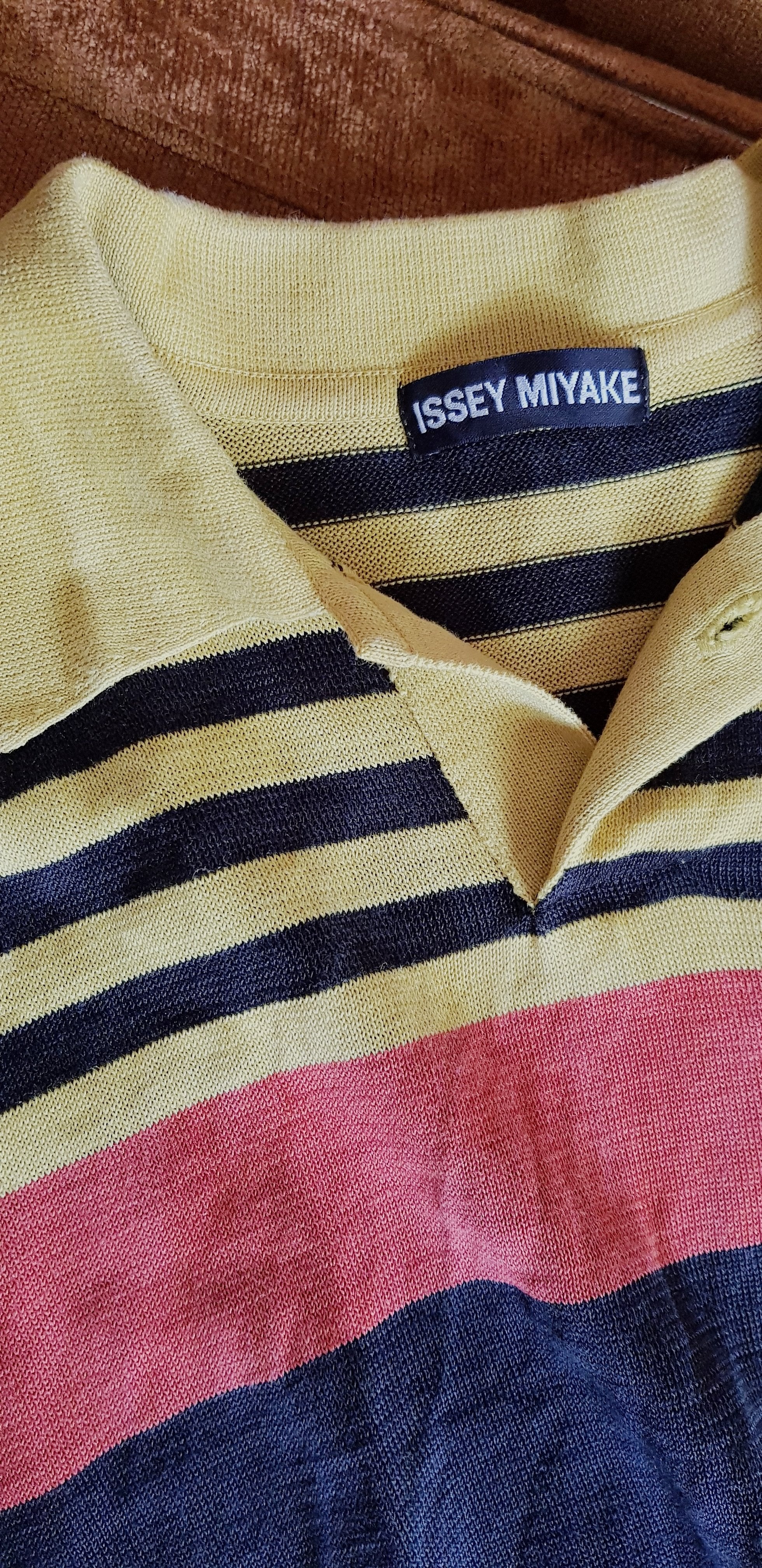 Issey Miyaki Striped Knit