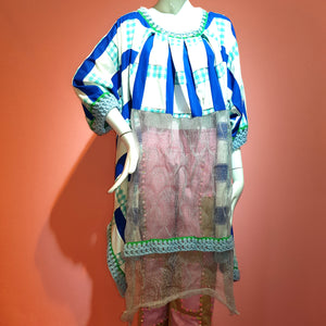 BLUE SQUARE DEWICECIL DRESS