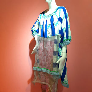BLUE SQUARE DEWICECIL DRESS