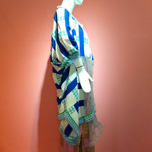 BLUE SQUARE DEWICECIL DRESS