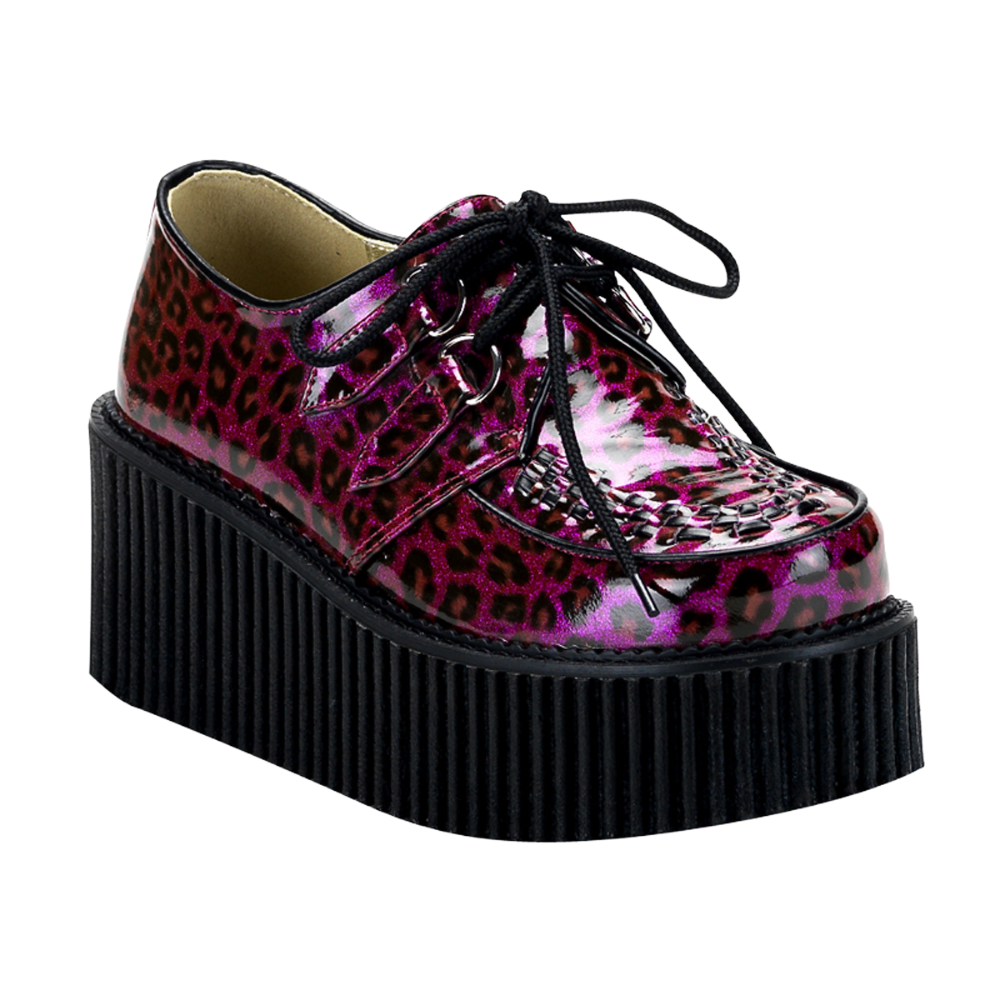 CREEPER-208 PURPLE CHEETAH GLITTER – SUPER FREAK BOUTIQUE