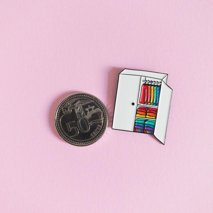 Welcome To My Closet — enamel pin