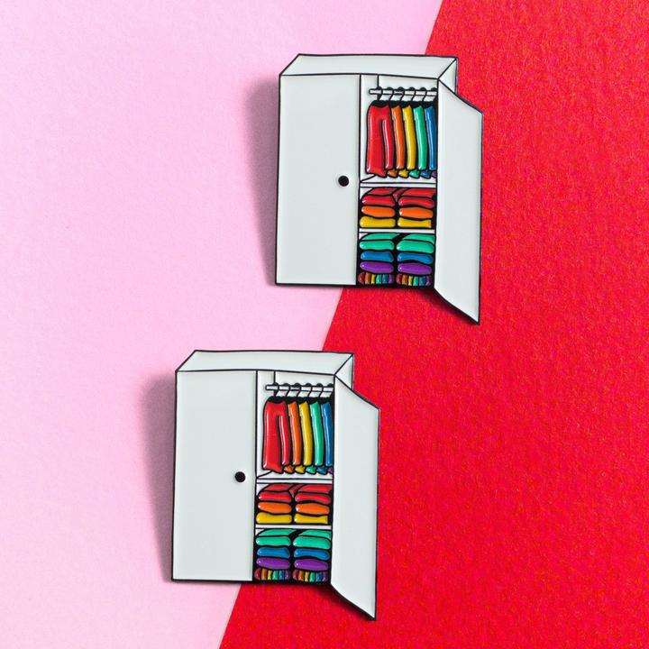 Welcome To My Closet — enamel pin