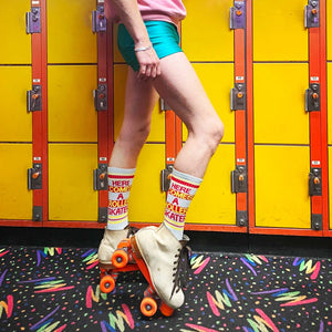 HERE COMES A ROLLER SKATER
