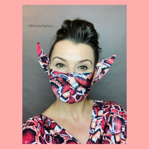 RED SNAKE ELF MASK