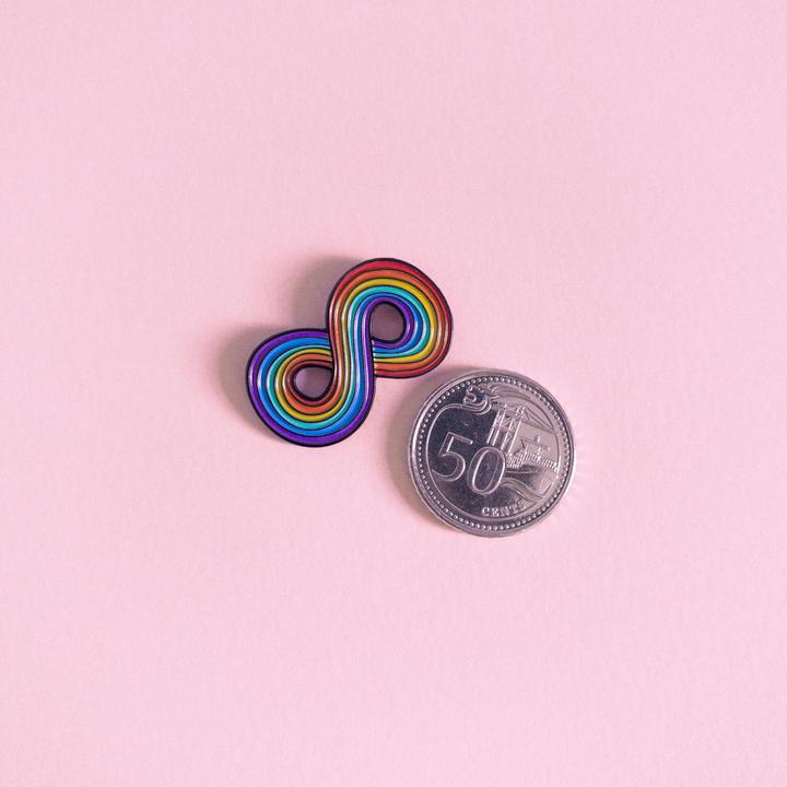 Cheap Infinity Pin Infinity Rainbow — enamel pin – SUPER FREAK BOUTIQUE