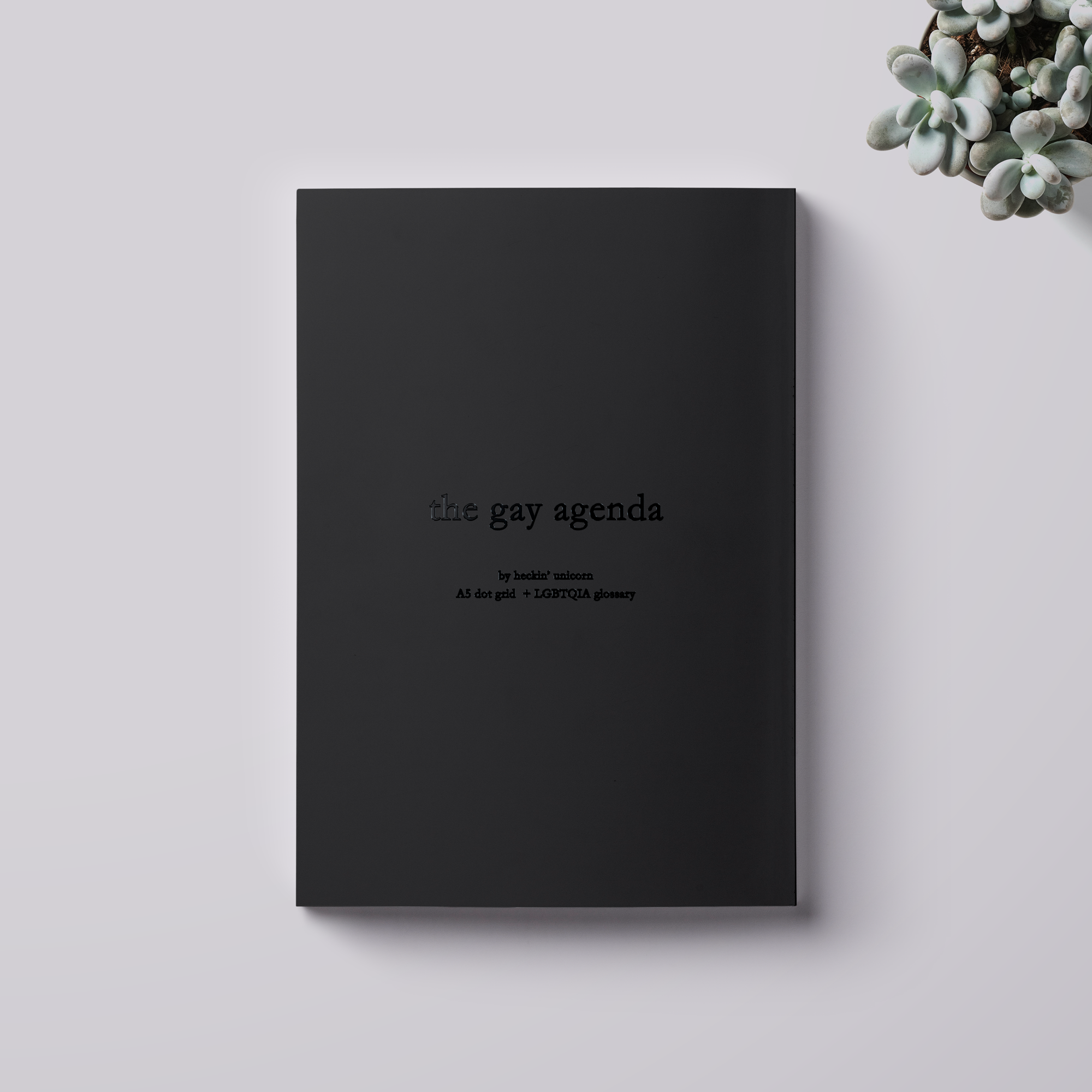 The Gay Agenda: Dark mode notebook